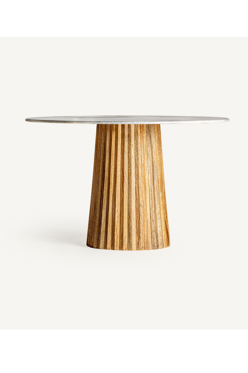 Central Base Wood Dining Table | Vical Home Plisse