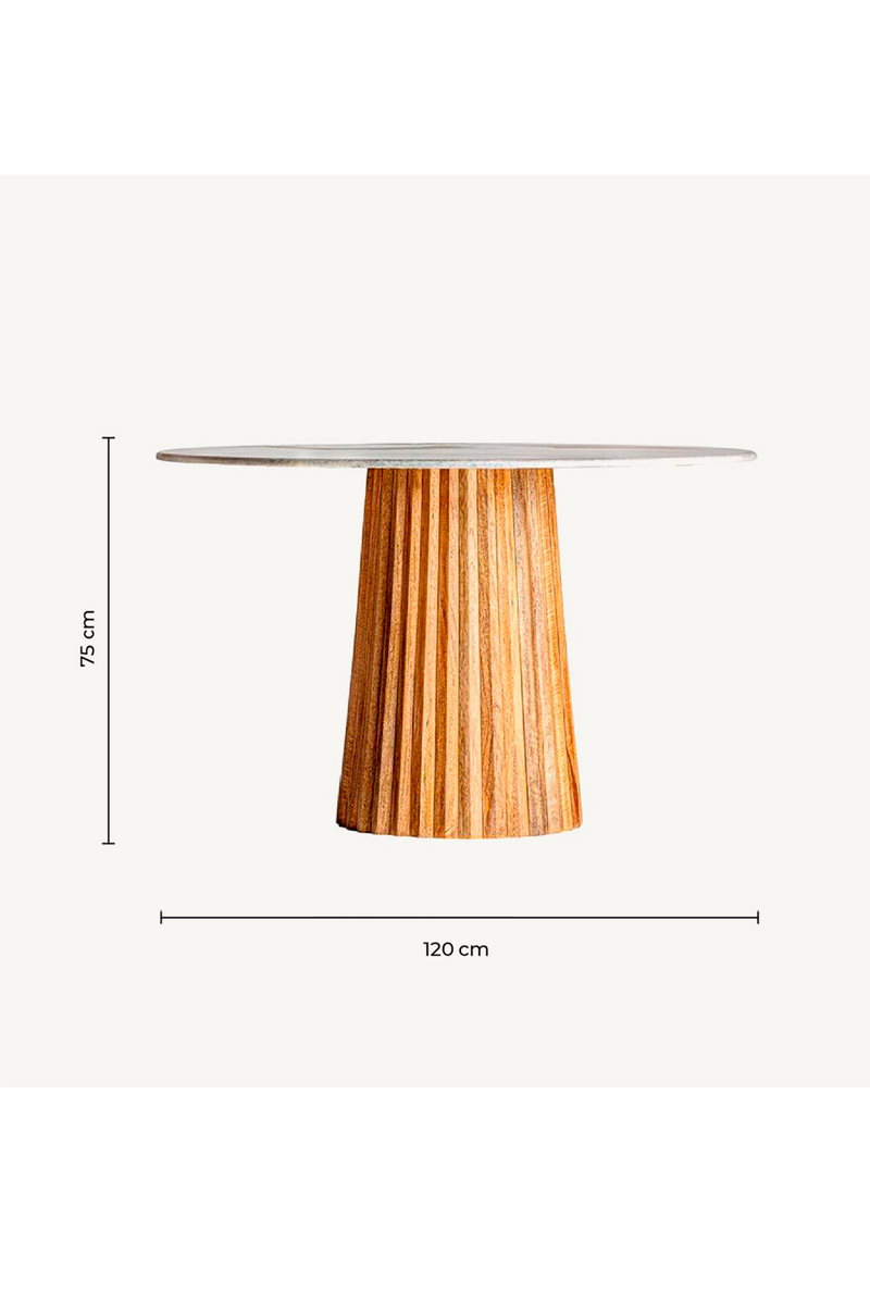 Central Base Wood Dining Table | Vical Home Plisse