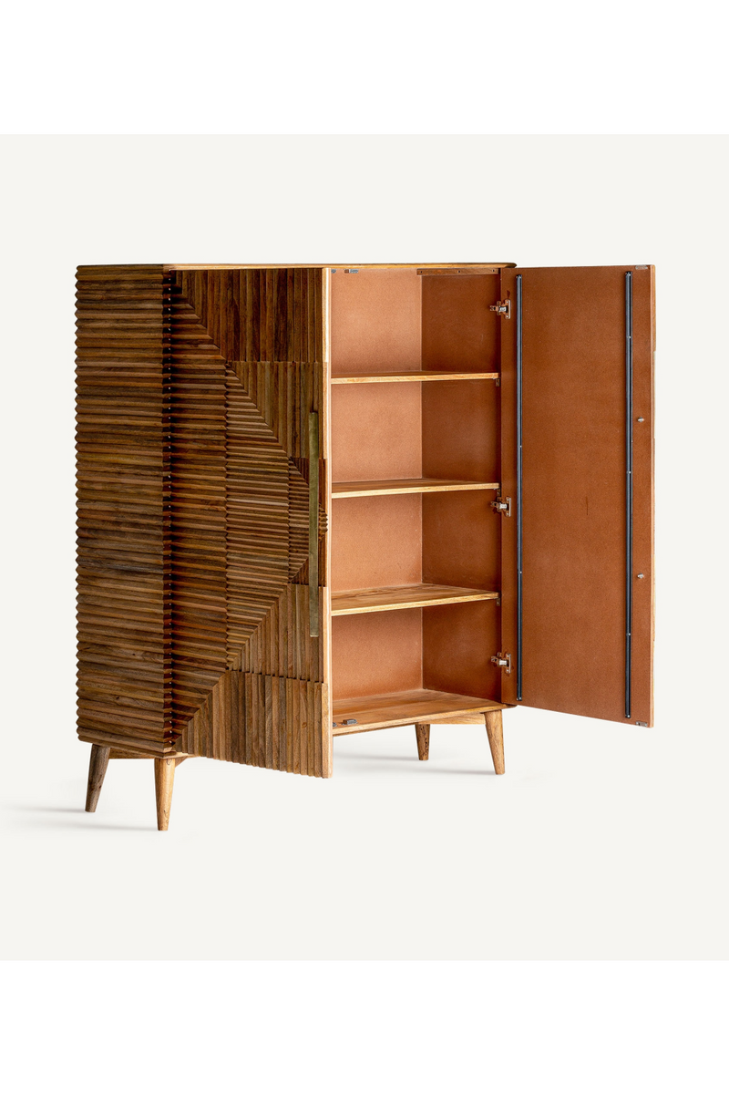 Fluted Wood Modern Cabinet | Vical Home Plisse | Oroatrade.com