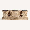 Carved Teak Wood Candle Holder | Vical Home Argeen