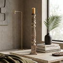 Carved Wooden Candle Holder | Vical Home Dif