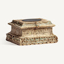 Carved Wood Ethnic Candle Holder | Vical Home Dhobley