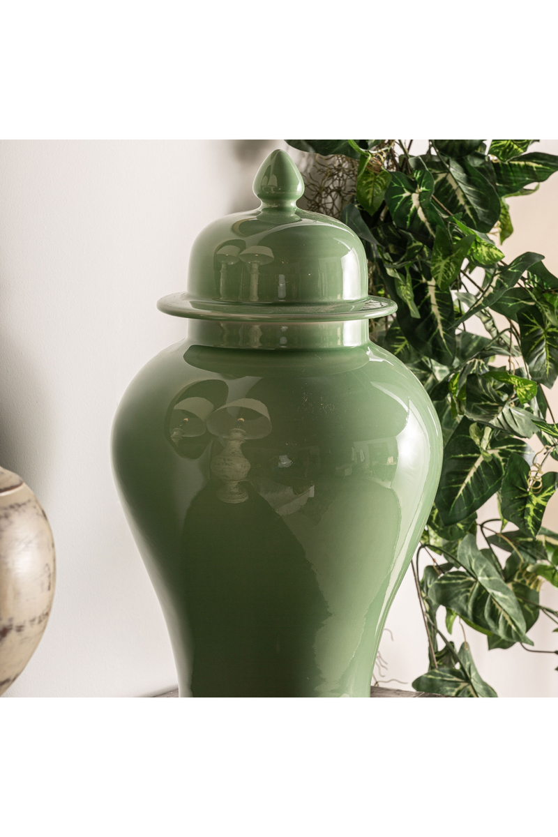 Light Green Ceramic Vase | Vical Home Ivok | Oroatrade.com