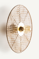 Rattan Cane Round Wall Lamp | Vical Home | Oroatrade.com