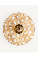 Rattan Cane Round Wall Lamp | Vical Home | Oroatrade.com