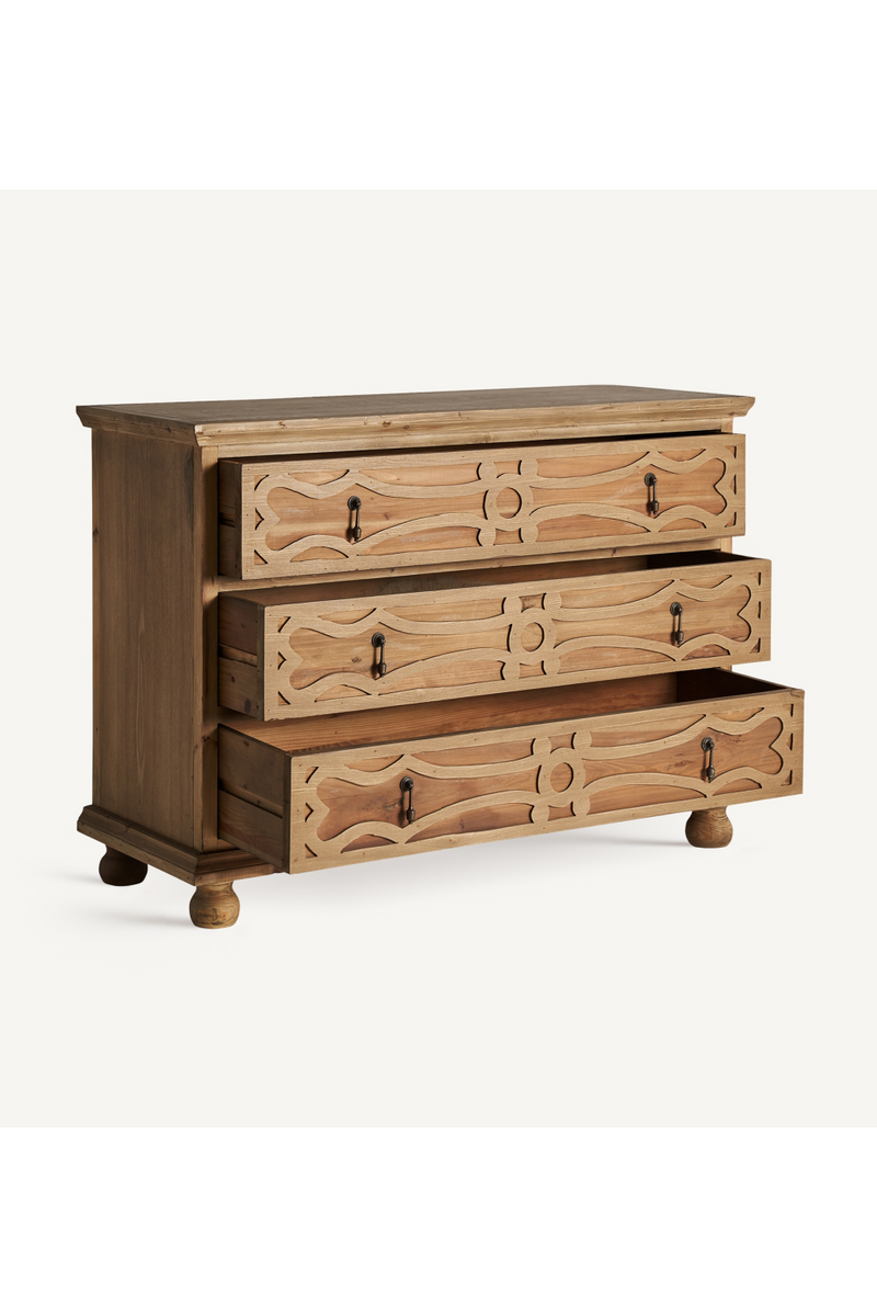 Carved Wooden Chest of Drawers | Vical Home Rumford | Oroatrade.com