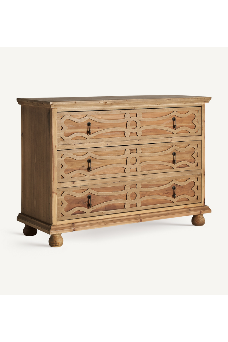 Carved Wooden Chest of Drawers | Vical Home Rumford | Oroatrade.com