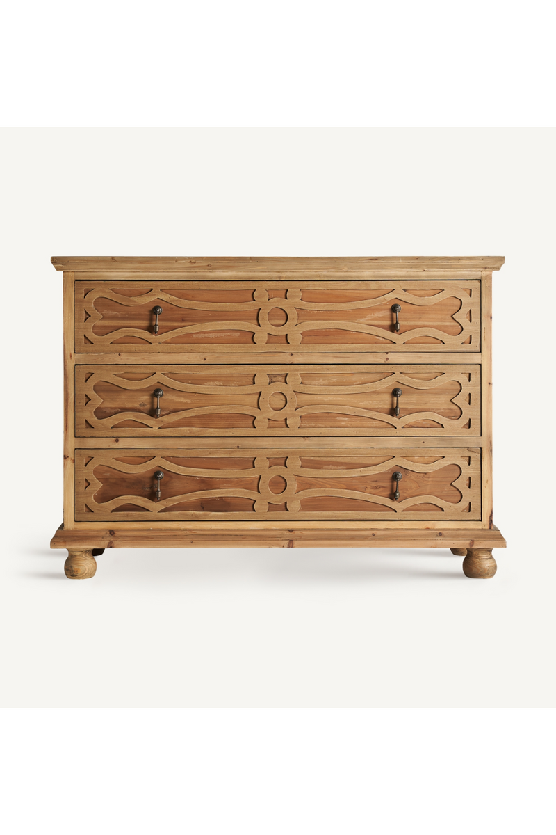 Carved Wooden Chest of Drawers | Vical Home Rumford | Oroatrade.com