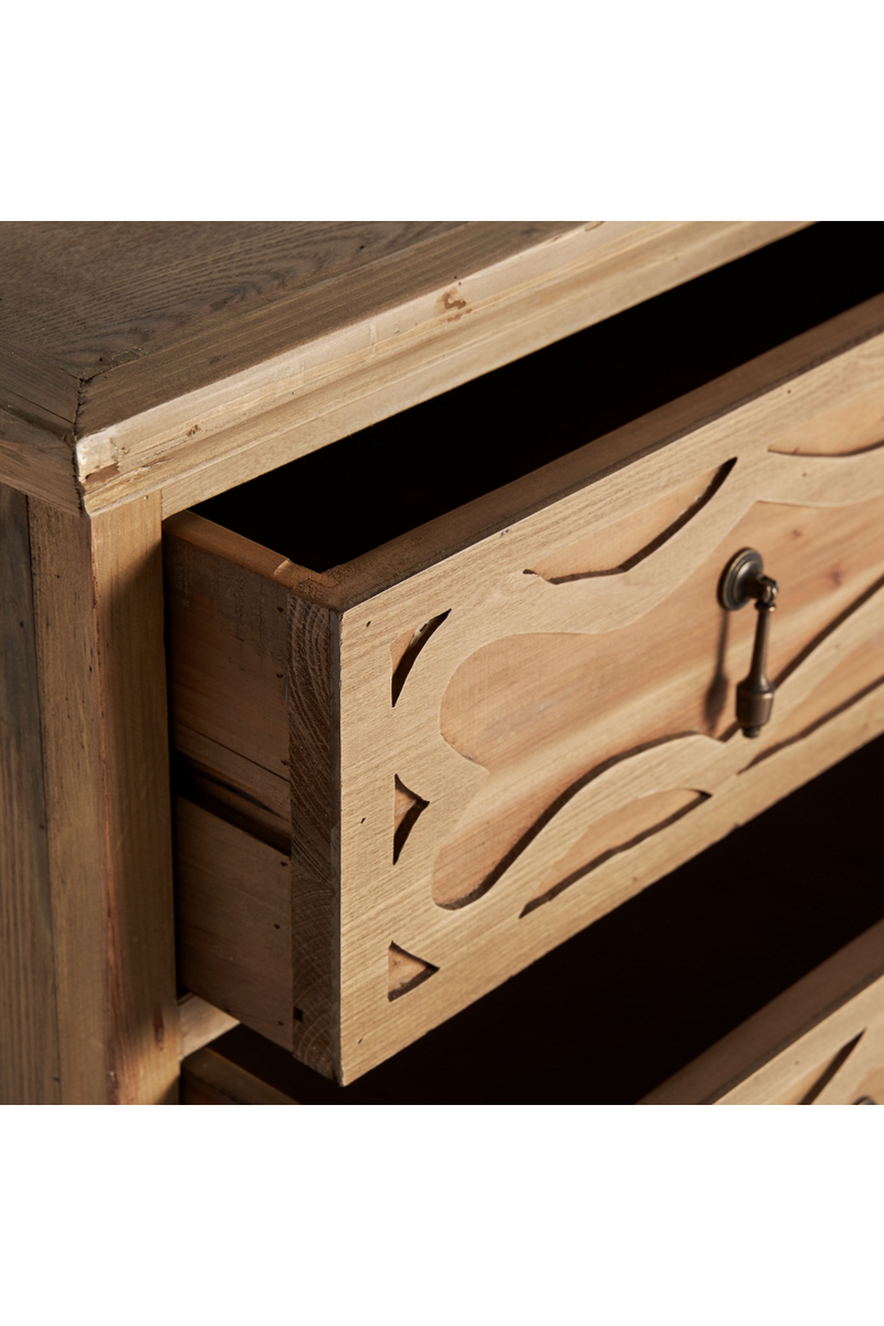 Carved Wooden Chest of Drawers | Vical Home Rumford | Oroatrade.com