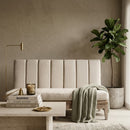 White Linen Sofa | Vical Home Bar Retz