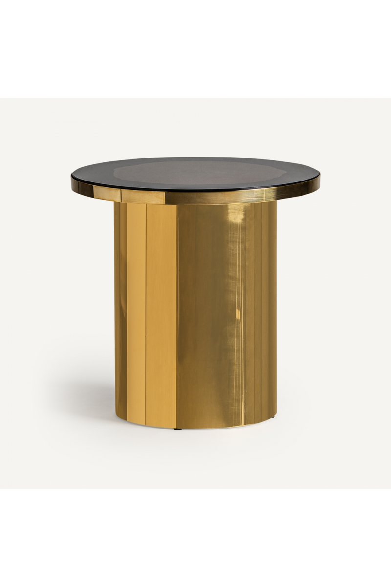 Gold Central-Base Side Table | Vical Home Bertix | Oroatrade.com