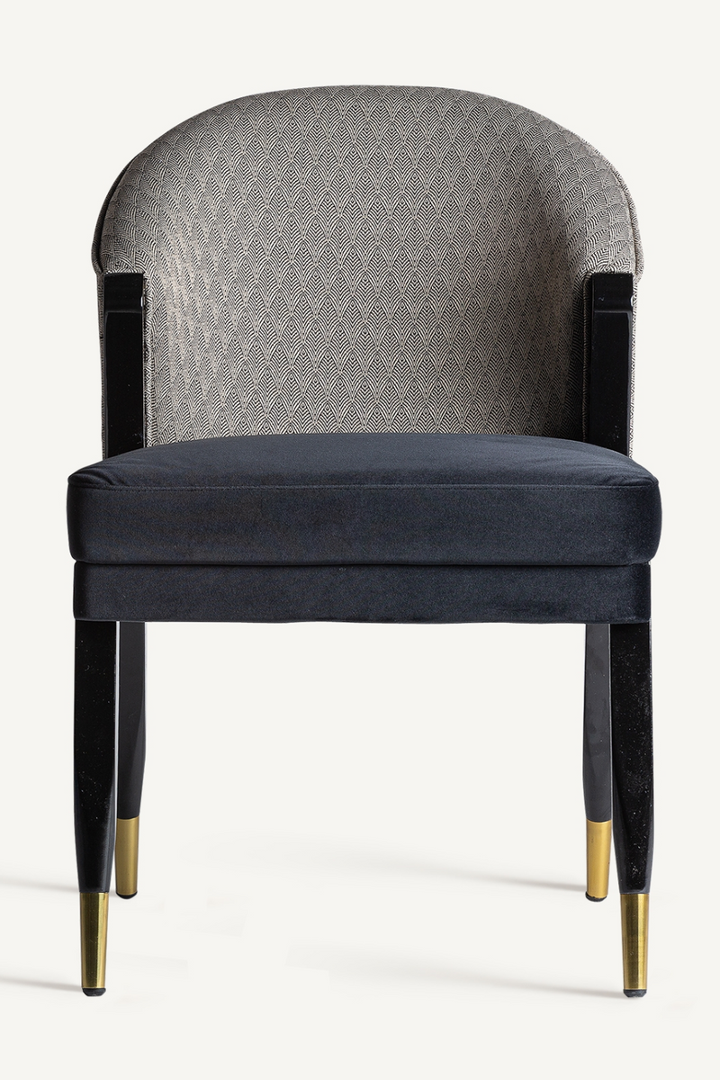 Black Velvet Accent Chair | Vical Home Trun | Oroatrade.com