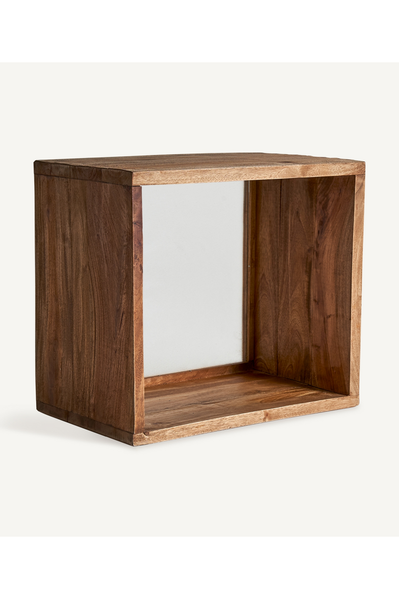 Mahogany Wood Modular Shelf | Vical Home Bruch