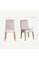 Gray Padded Tall Dining Chair (2) | Vical Home Berney | Oroatrade.com