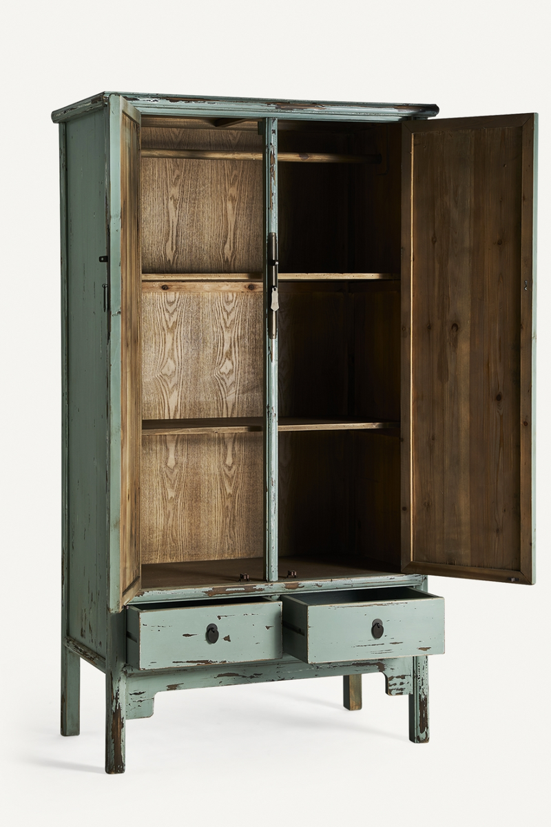 Antique Green Elm Cabinet | Vical Home Easky | Oroatrade.com