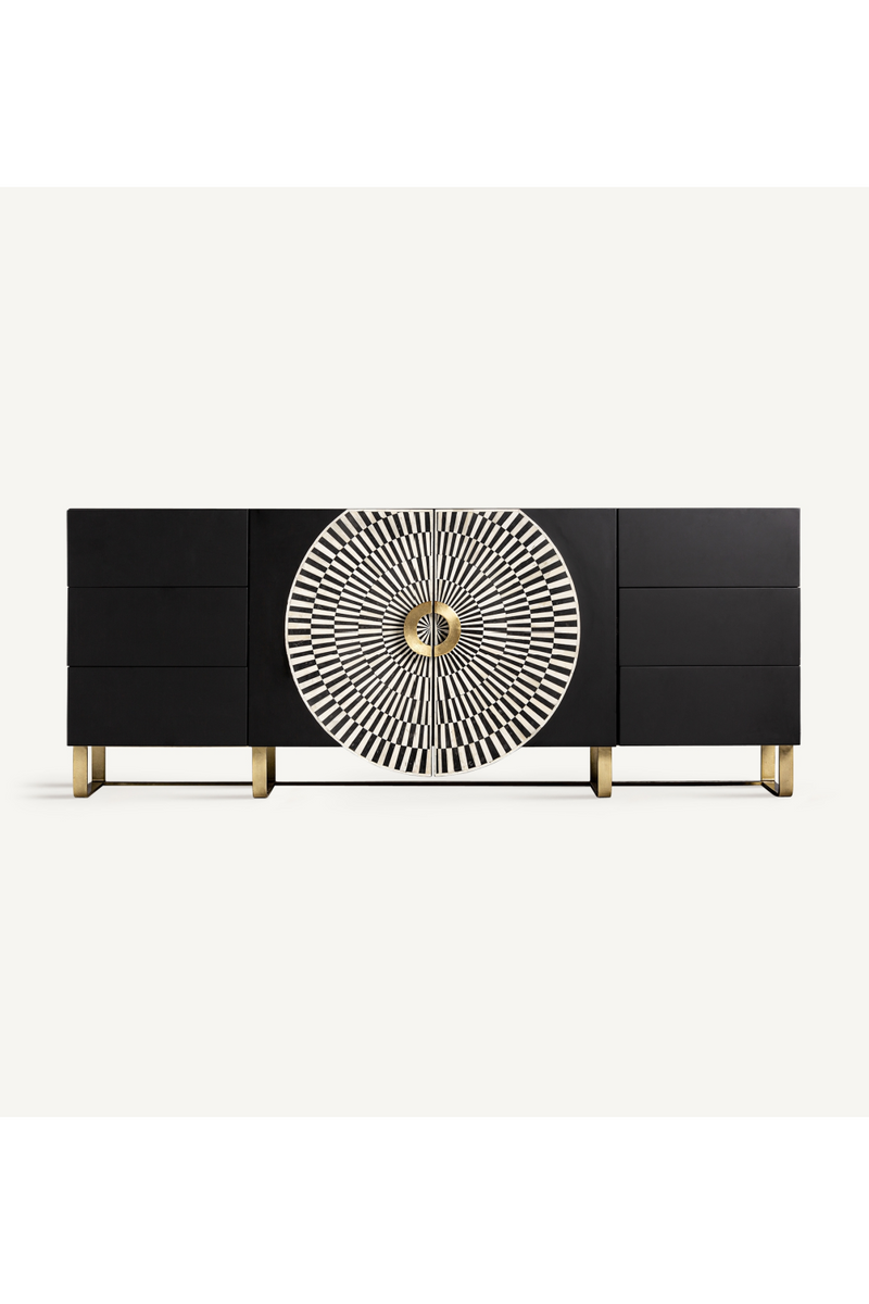 Black & White 2-Door Sideboard | Vical Home Gatsby | Oroatrade.com