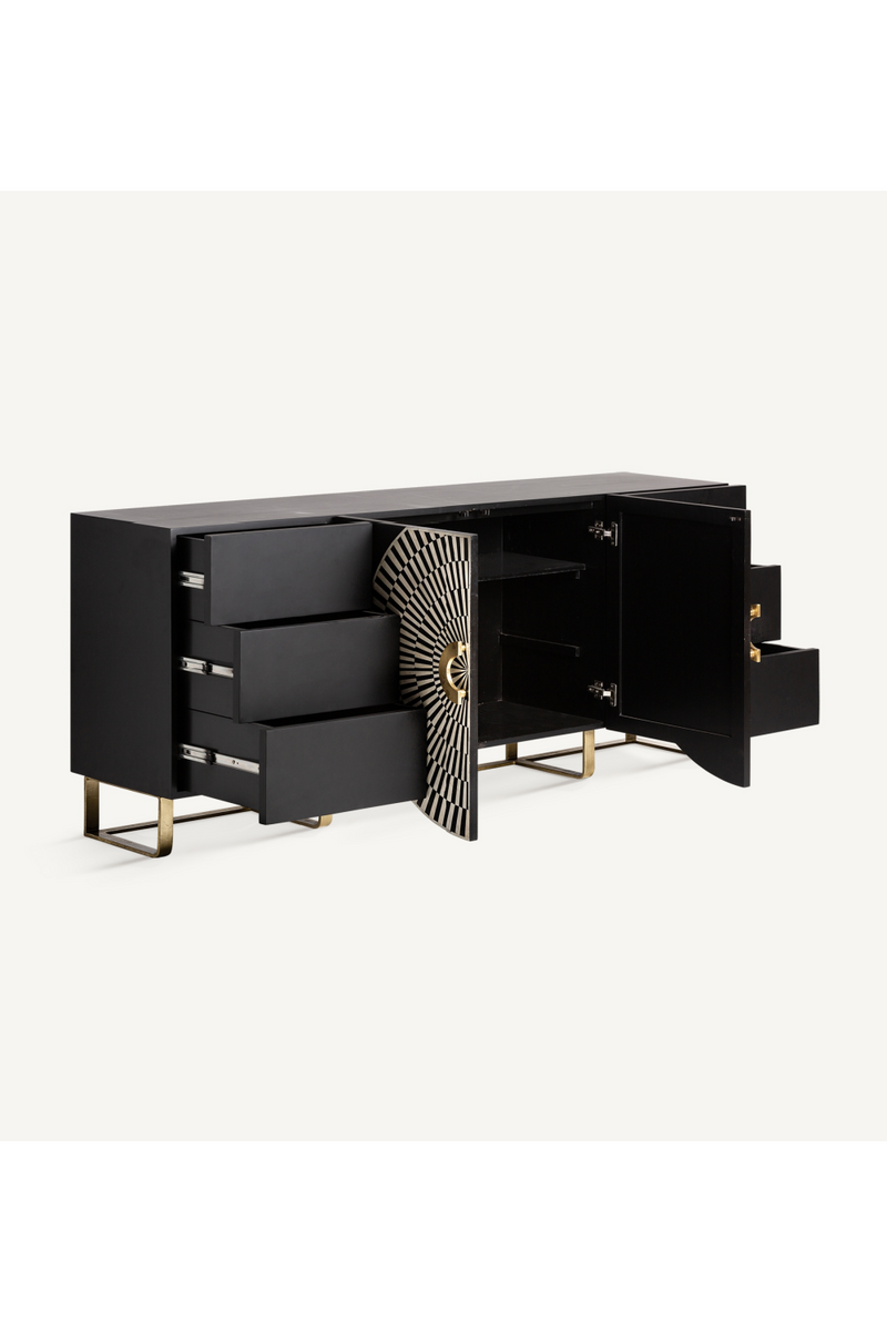 Black & White 2-Door Sideboard | Vical Home Gatsby | Oroatrade.com