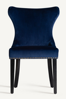 Blue Velvet Studded Accent Chair (2) | Vical Home Isella | Oroatrade.com