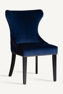Blue Velvet Studded Accent Chair (2) | Vical Home Isella | Oroatrade.com