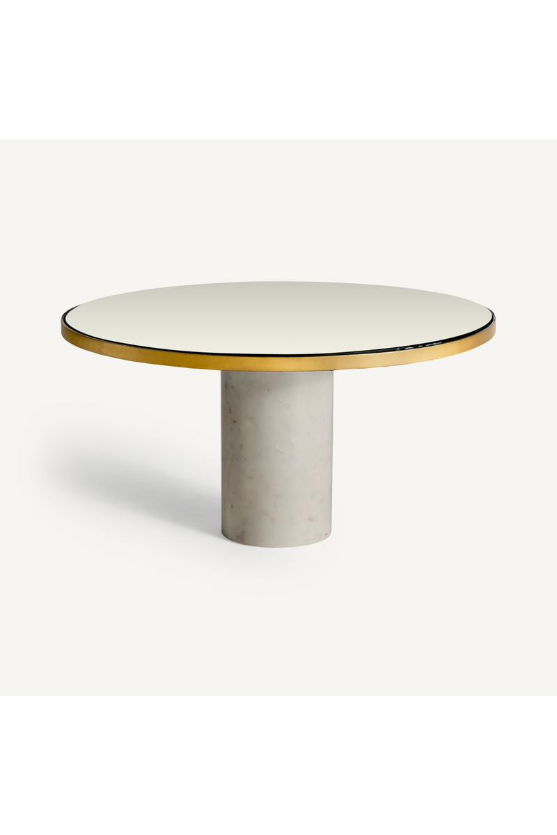 Marble Pedestal Coffee Table | Vical Home Orbey | Oroatrade.com