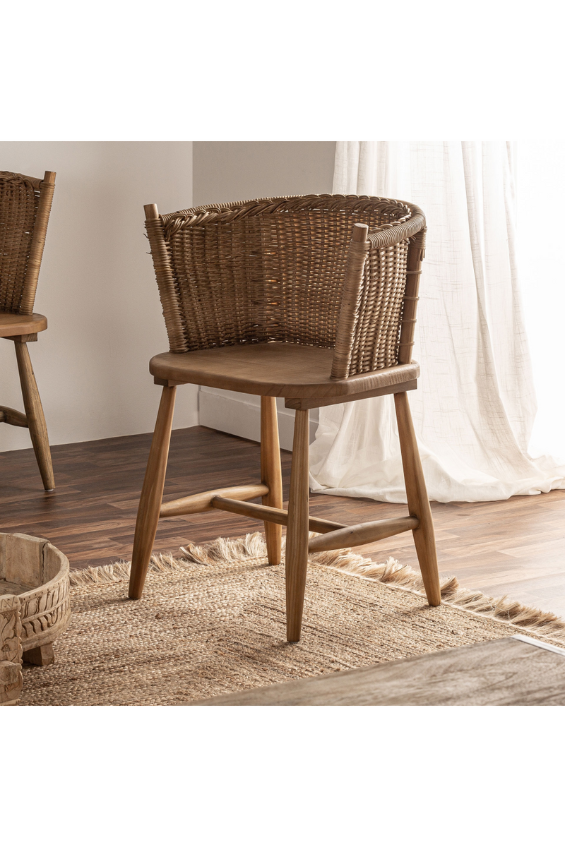 Fir Wood Curved Accent Chair | Vical Home Quenza | Oroatrade.com