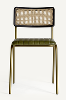 Green Leather Seat Dining Chair | Vical Home Almstock | Oroatrade.com
