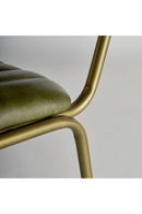 Green Leather Seat Dining Chair | Vical Home Almstock | Oroatrade.com