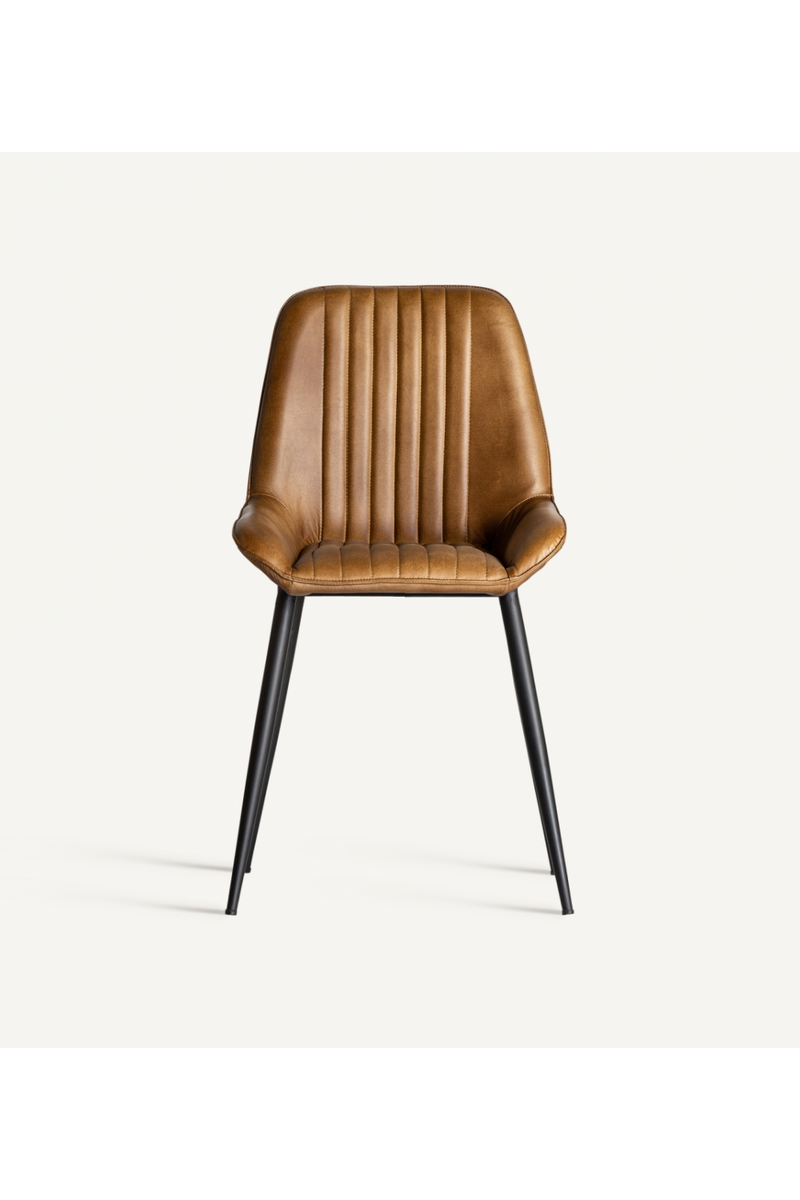 Camel Leather Dining Chair | Vical Home Morton | Oroatrade.com