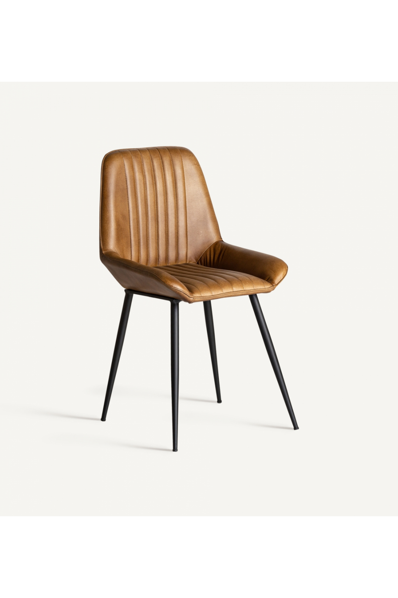 Camel Leather Dining Chair | Vical Home Morton | Oroatrade.com