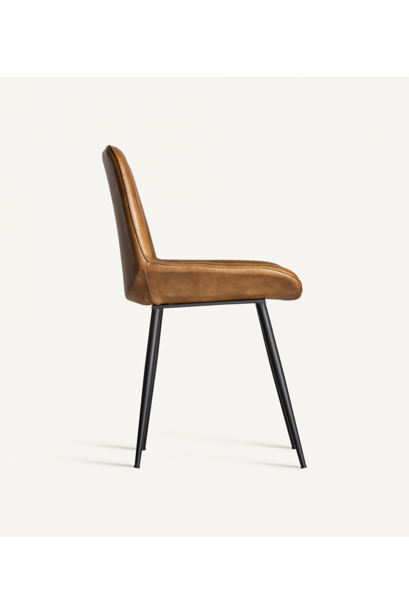 Camel Leather Dining Chair | Vical Home Morton | Oroatrade.com