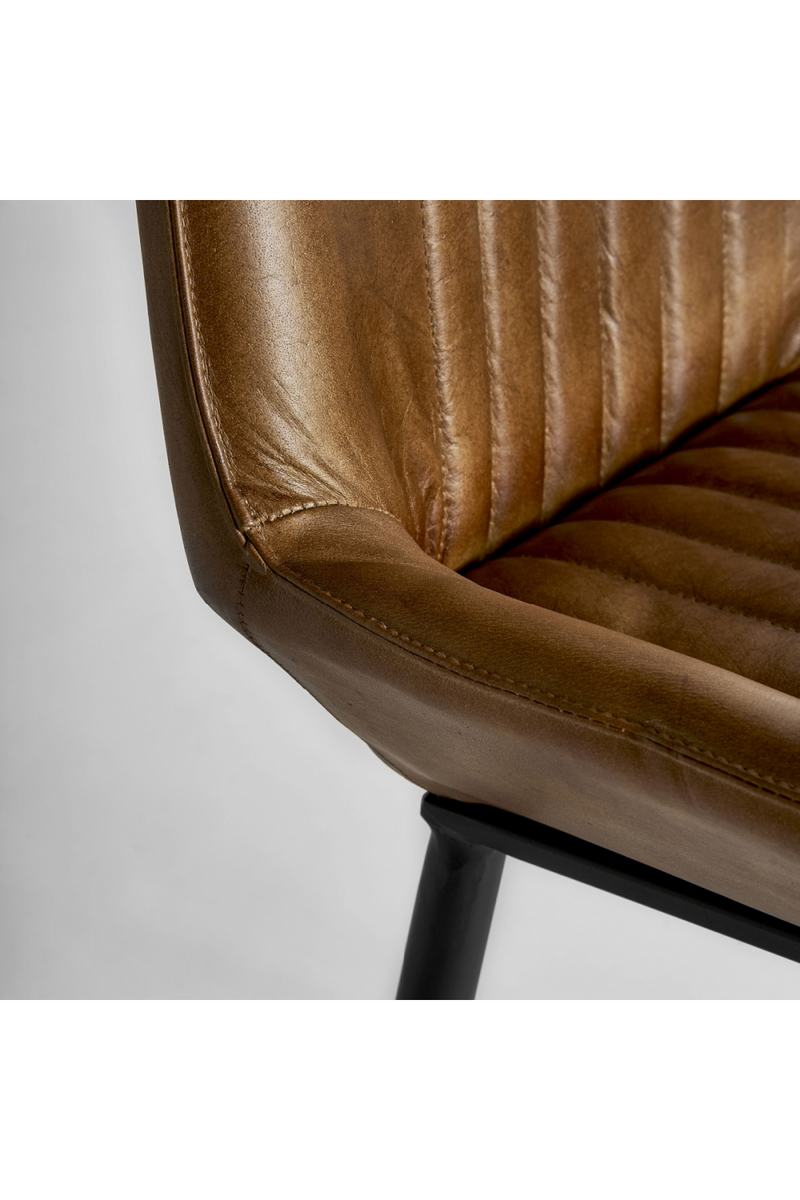 Camel Leather Dining Chair | Vical Home Morton | Oroatrade.com