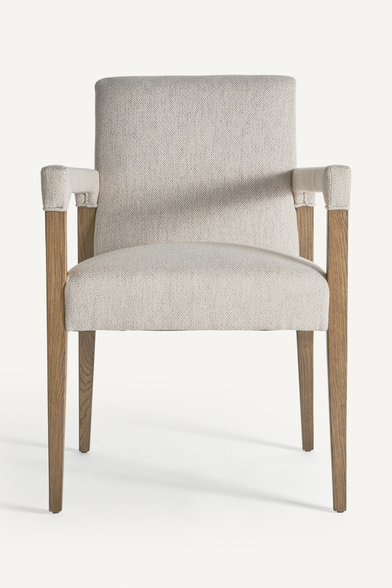 Cream Linen Accent Armchair | Vical Home Baena | Oroatrade.com