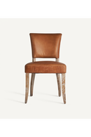 Brown Leather Dining Chair (2) | Vical Home Tolla | Oroatrade.com