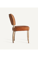 Brown Leather Dining Chair (2) | Vical Home Tolla | Oroatrade.com
