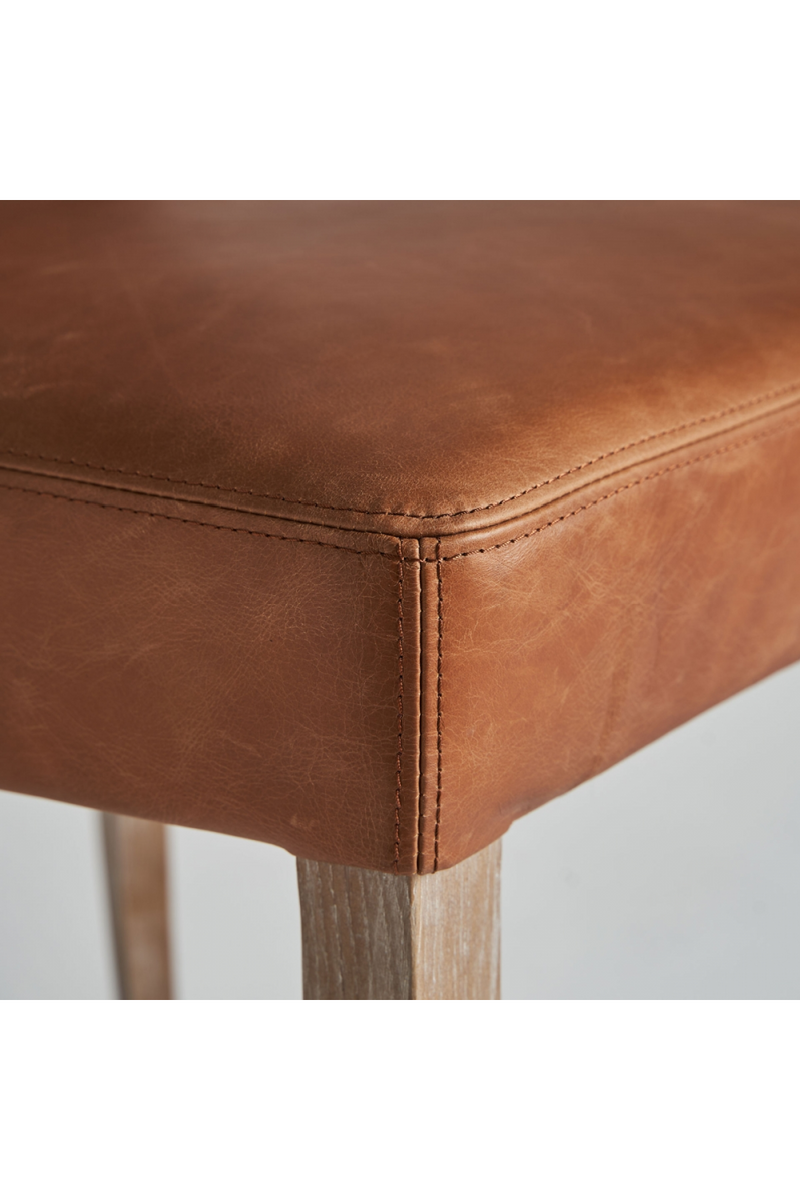 Brown Leather Accent Chair | Vical Home Tolla | Oroatrade.com