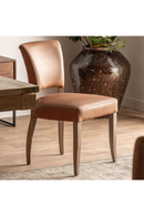 Brown Leather Dining Chair (2) | Vical Home Tolla | Oroatrade.com