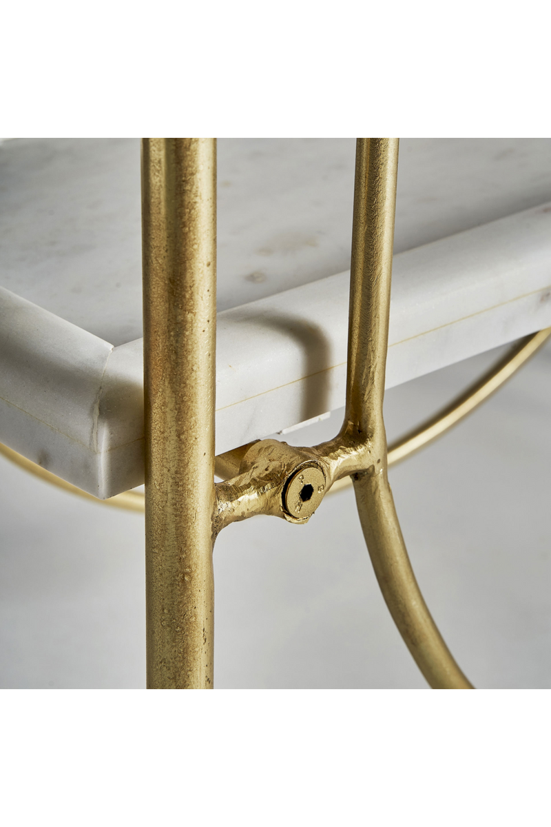 Golden Iron Marble Bookshelf | Vical Home Dieuze | Oroatrade.com