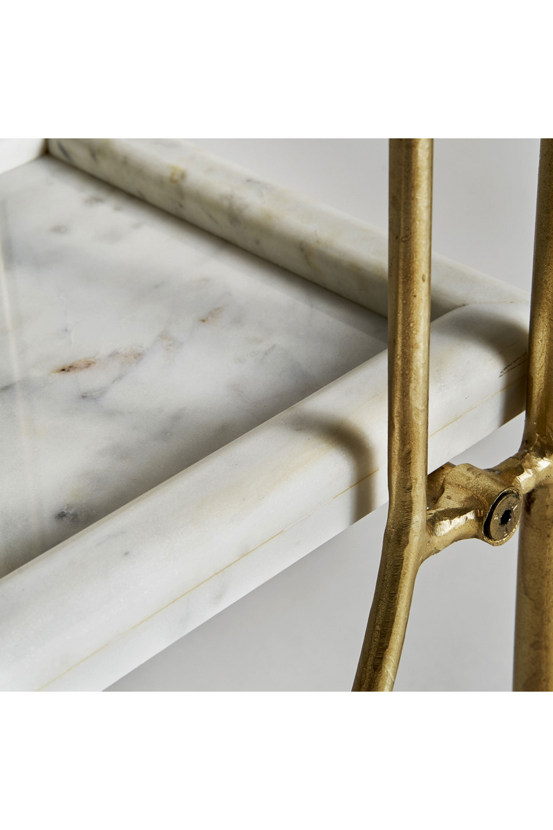 Golden Iron Marble Bookshelf | Vical Home Dieuze | Oroatrade.com