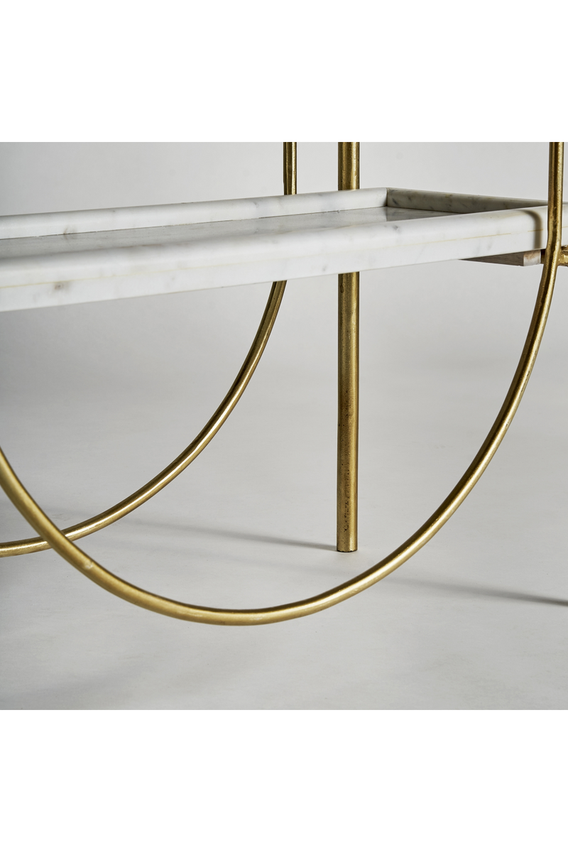 Golden Iron Marble Bookshelf | Vical Home Dieuze | Oroatrade.com