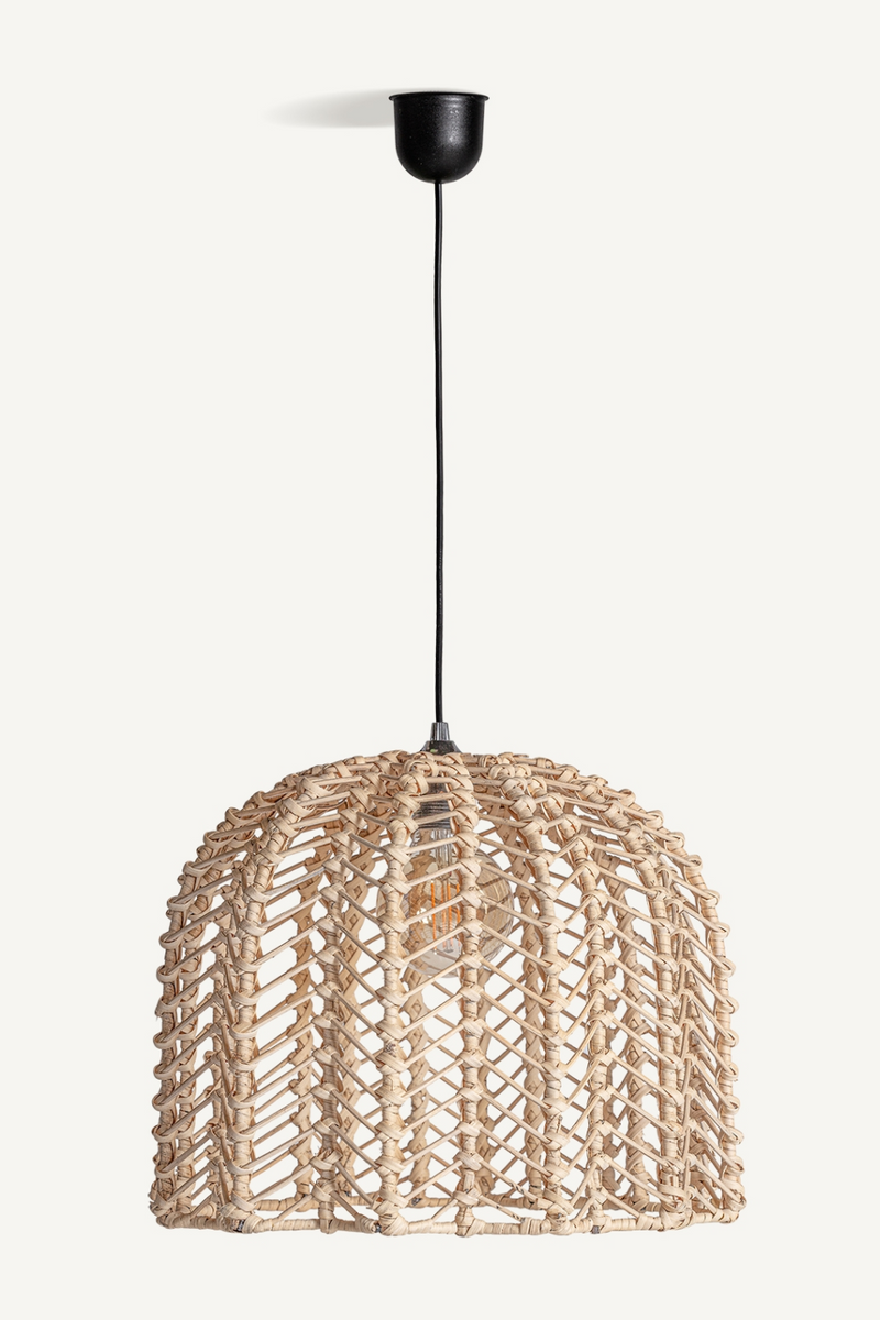 Braided Rattan Dome Hanging Lamp | Vical Home Plisse | Oroatrade.com