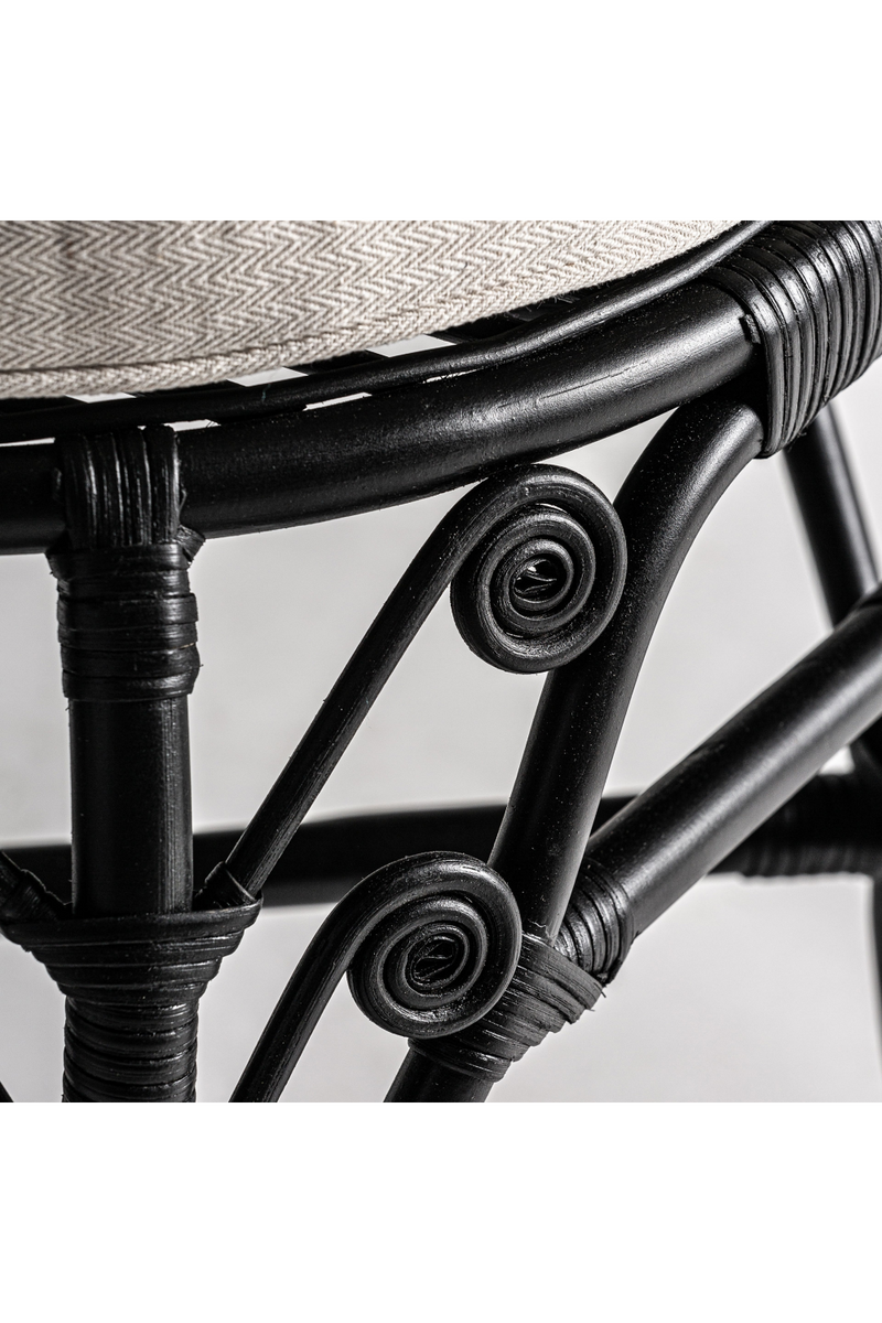 Black Rattan Statement Armchair | Vical Home Nulvi | Oroatrade.com