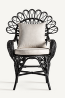 Black Rattan Statement Armchair | Vical Home Nulvi | Oroatrade.com