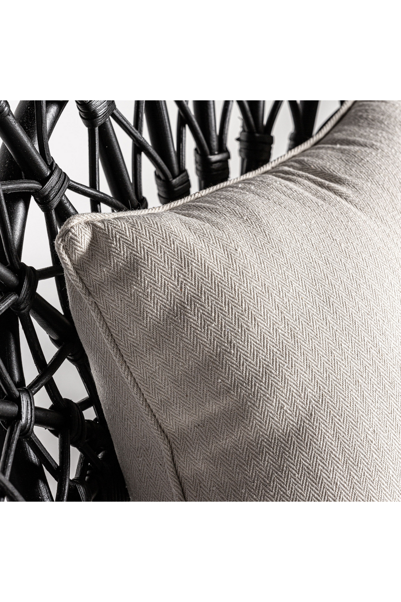 Black Rattan Statement Armchair | Vical Home Nulvi | Oroatrade.com