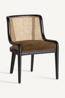 Velvet Seat Rattan Dining Chair | Vical Home Velburg | Oroatrade.com