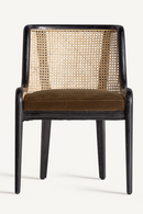 Velvet Seat Rattan Dining Chair | Vical Home Velburg | Oroatrade.com