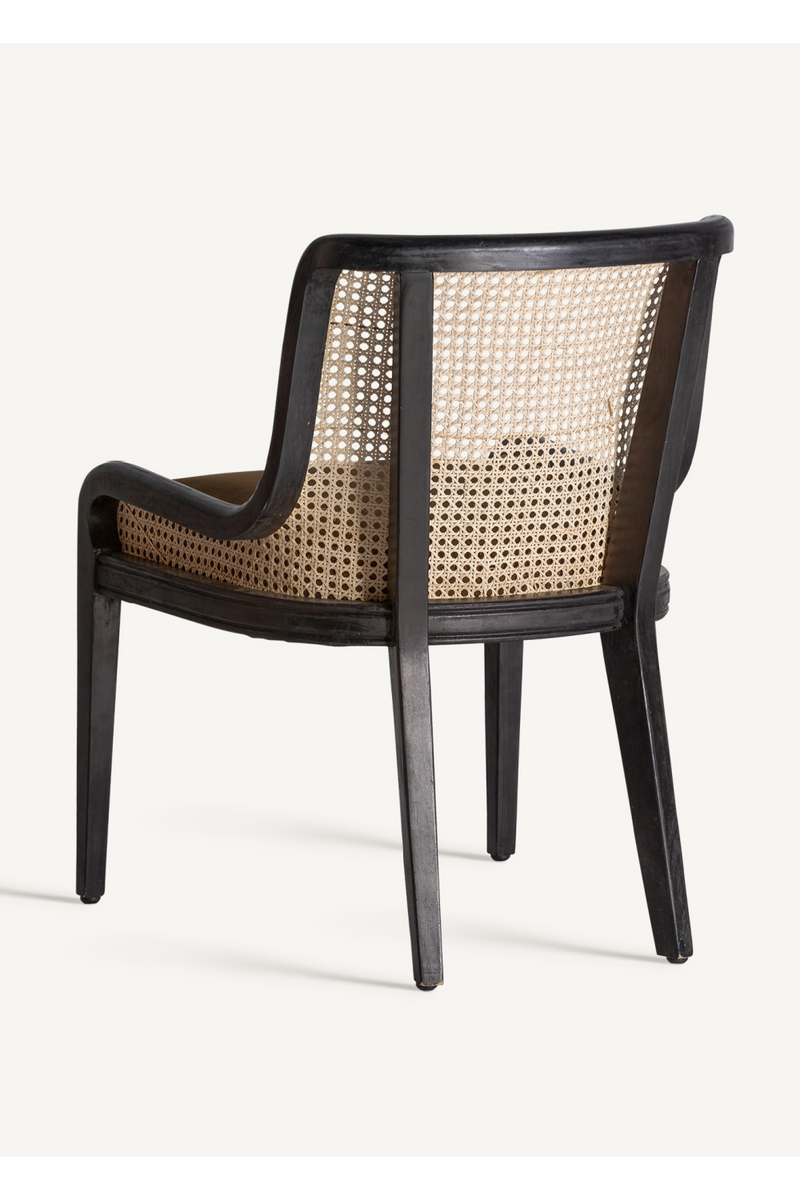 Velvet Seat Rattan Accent Chair | Vical Home Velburg | Oroatrade.com