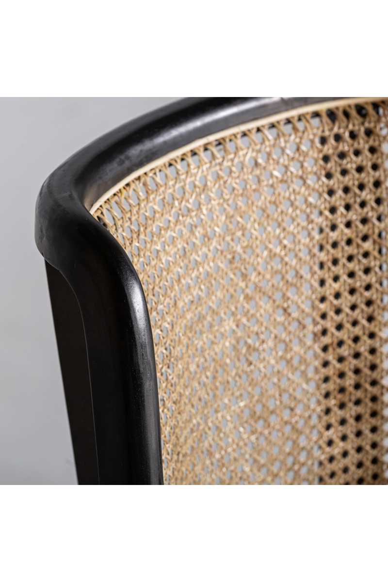 Velvet Seat Rattan Accent Chair | Vical Home Velburg | Oroatrade.com