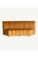 Brown Velvet Central Modular Sofa | Vical Home Shul | Oroatrade.com