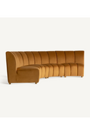 Brown Velvet Central Modular Sofa | Vical Home Shul | Oroatrade.com