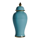 Hospitality furniture - Blue Ceramic Lidded Vase - www.oroatrade.com